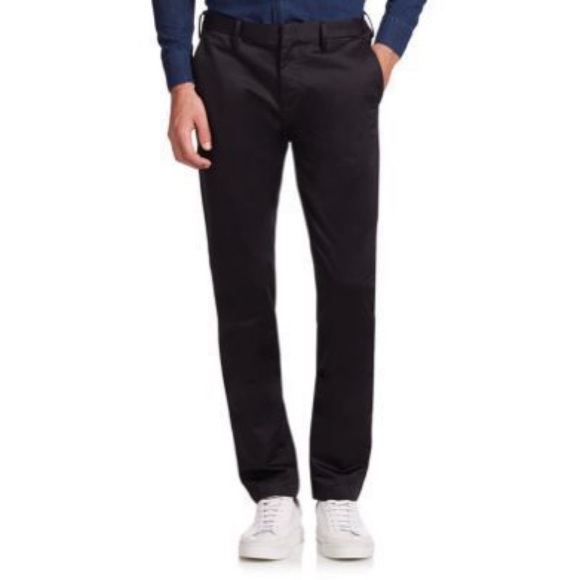 Burberry Men’s Black Cotton Chino Pants
